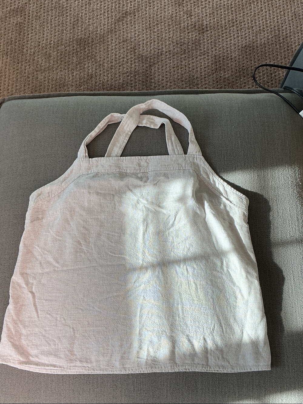 Ann Taylor Factory Light Pink Cotton Tank Top